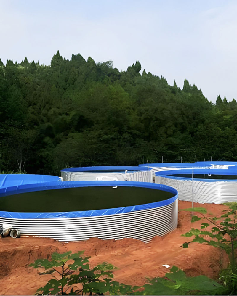 Aquaculture Fish Farming Tank with PVC Liner