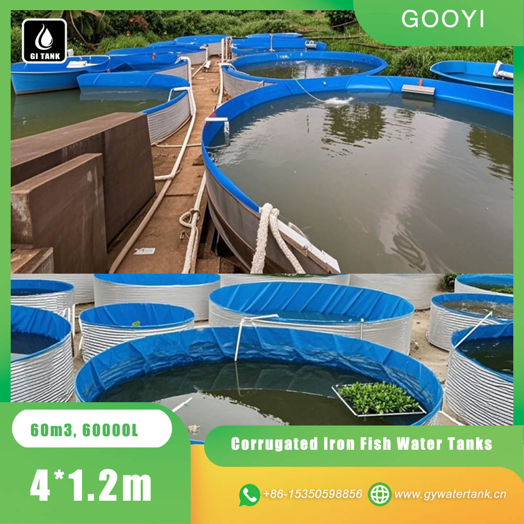 Corrugated Iron Fish Water Tanks