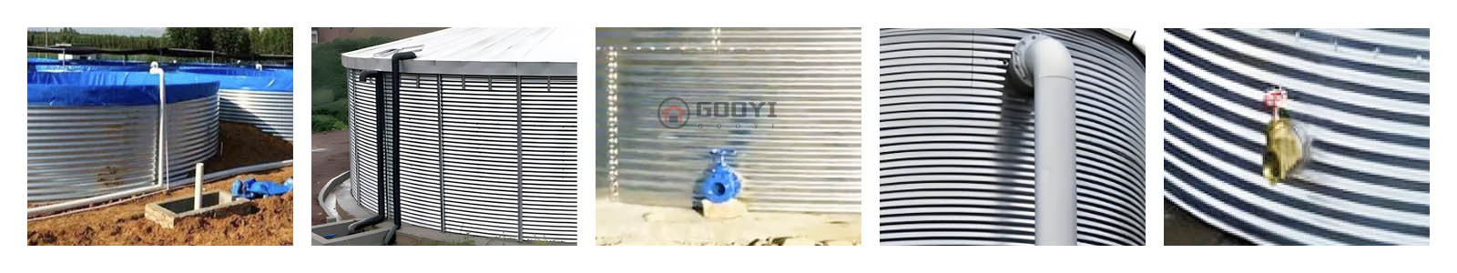 Corrugated Galvanized Steel Tanks Pipe Connection Hole Picture