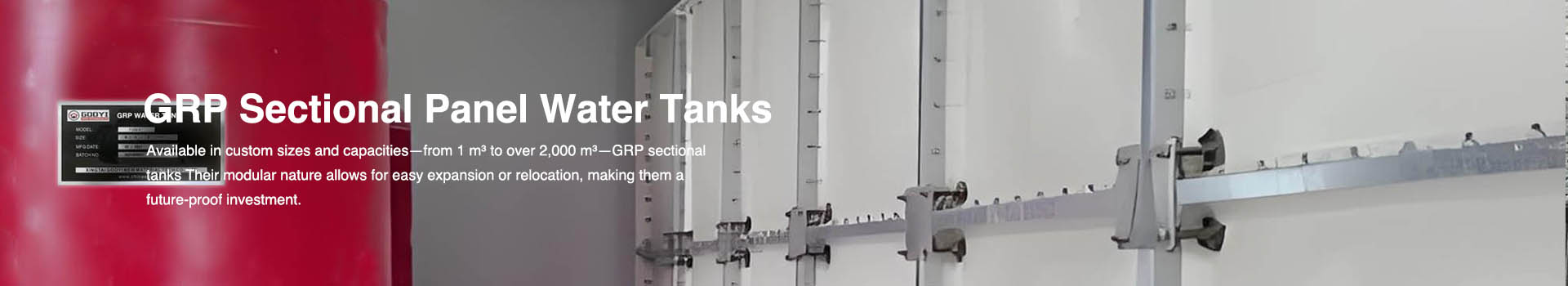 Banner-GRP Sectional Panel Water Tanks