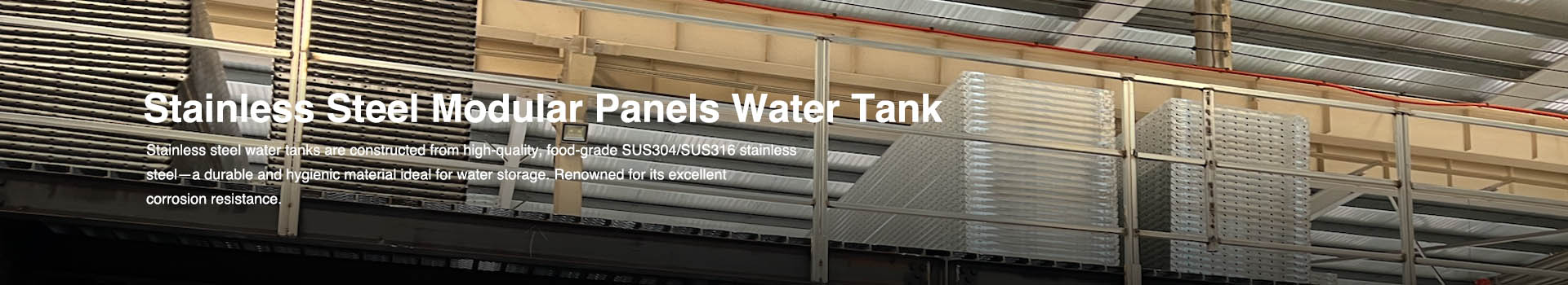 Banner-Stainless Steel Modular Panels Water Tank
