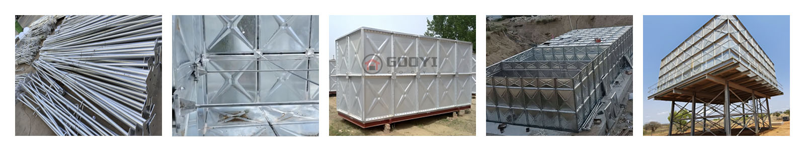 Steel Strcuture - Hot Dip Galvanized Steel Water Tanks