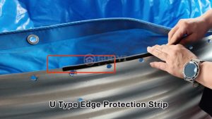 Corrugated Galvanized Steel Fish Water Tank U Type Edge Protection Strip